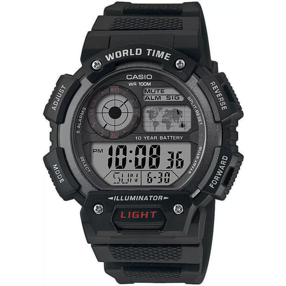 Чоловічий годинник Casio AE-1400WH-1A