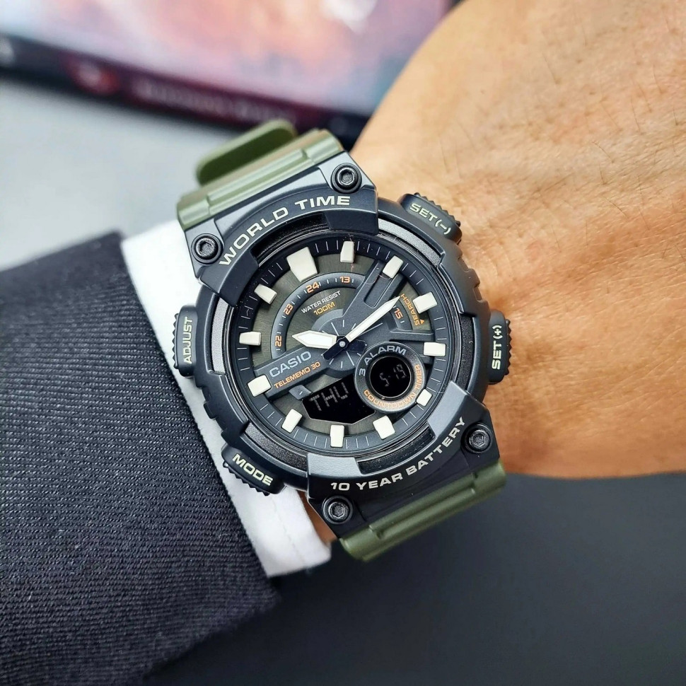 Чоловічий годинник Casio AEQ-110W-3A