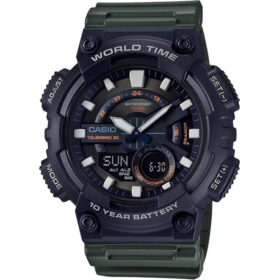 Чоловічий годинник Casio AEQ-110W-3A