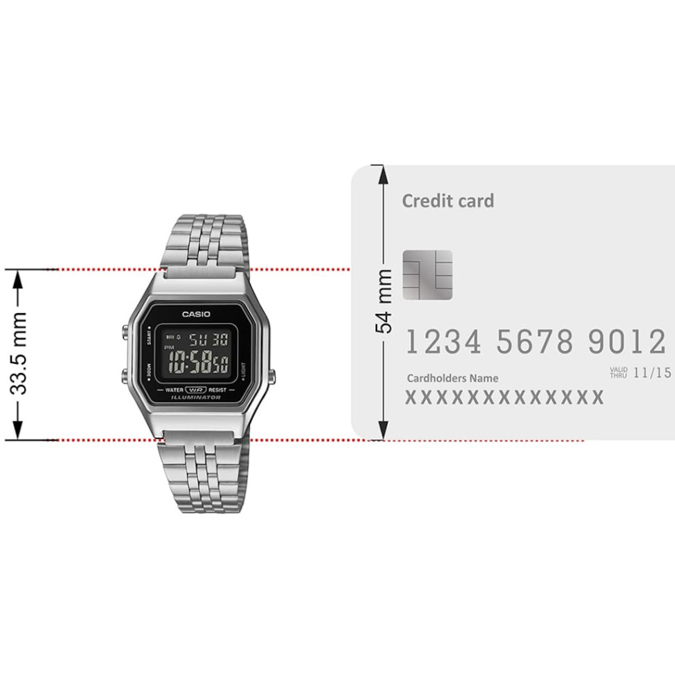 Жіночий годинник Casio Vintage LA680WA-1BDF
