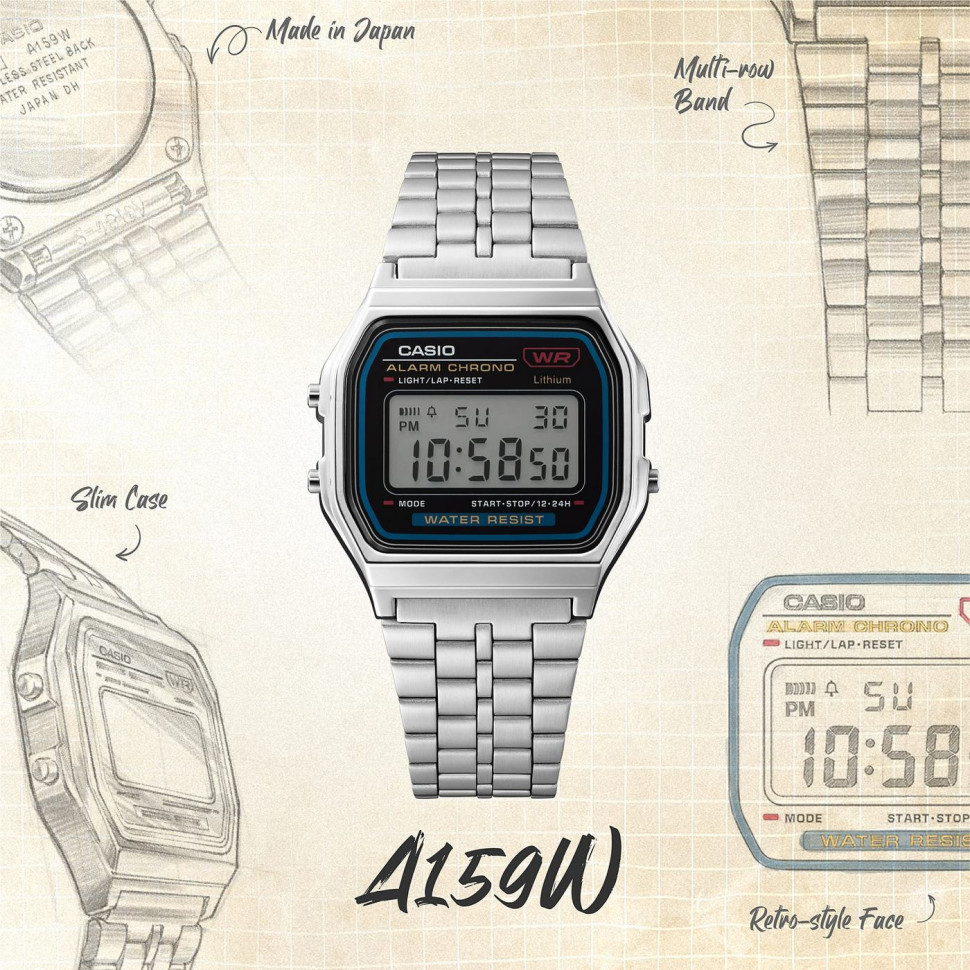 Годинник унісекс Casio A159WA-N1