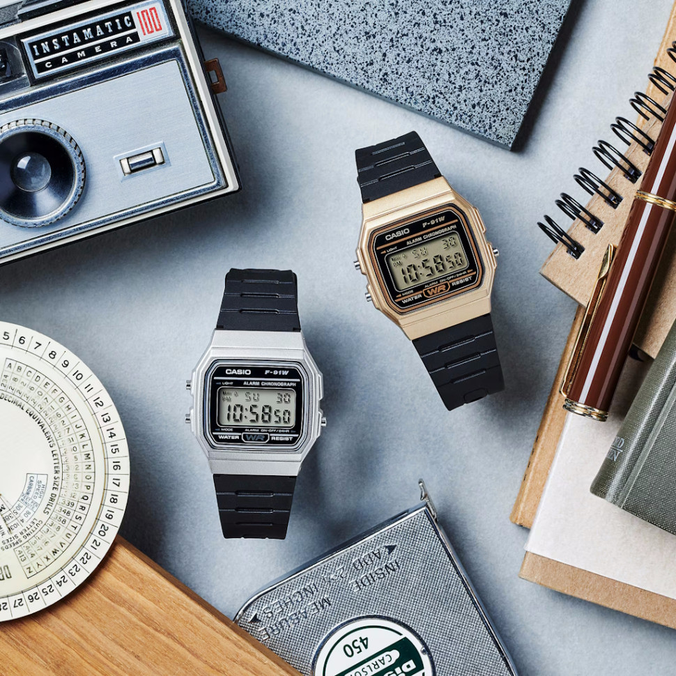 Чоловічий годинник Casio F-91WM-7A