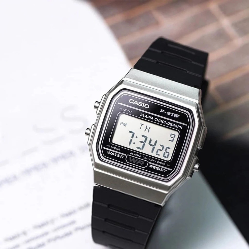 Чоловічий годинник Casio F-91WM-7A
