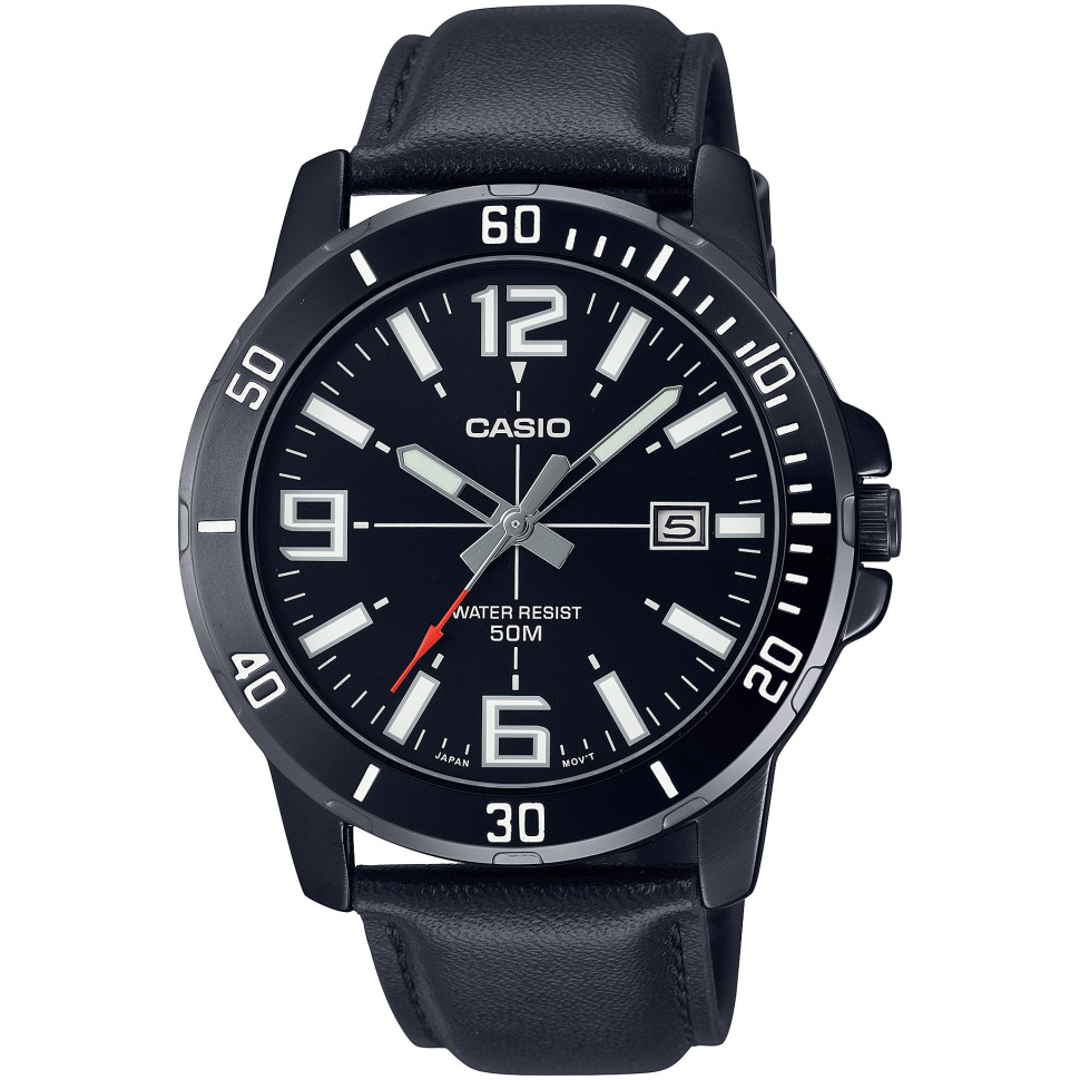 Чоловічий годинник Casio MTP-VD01BL-1B