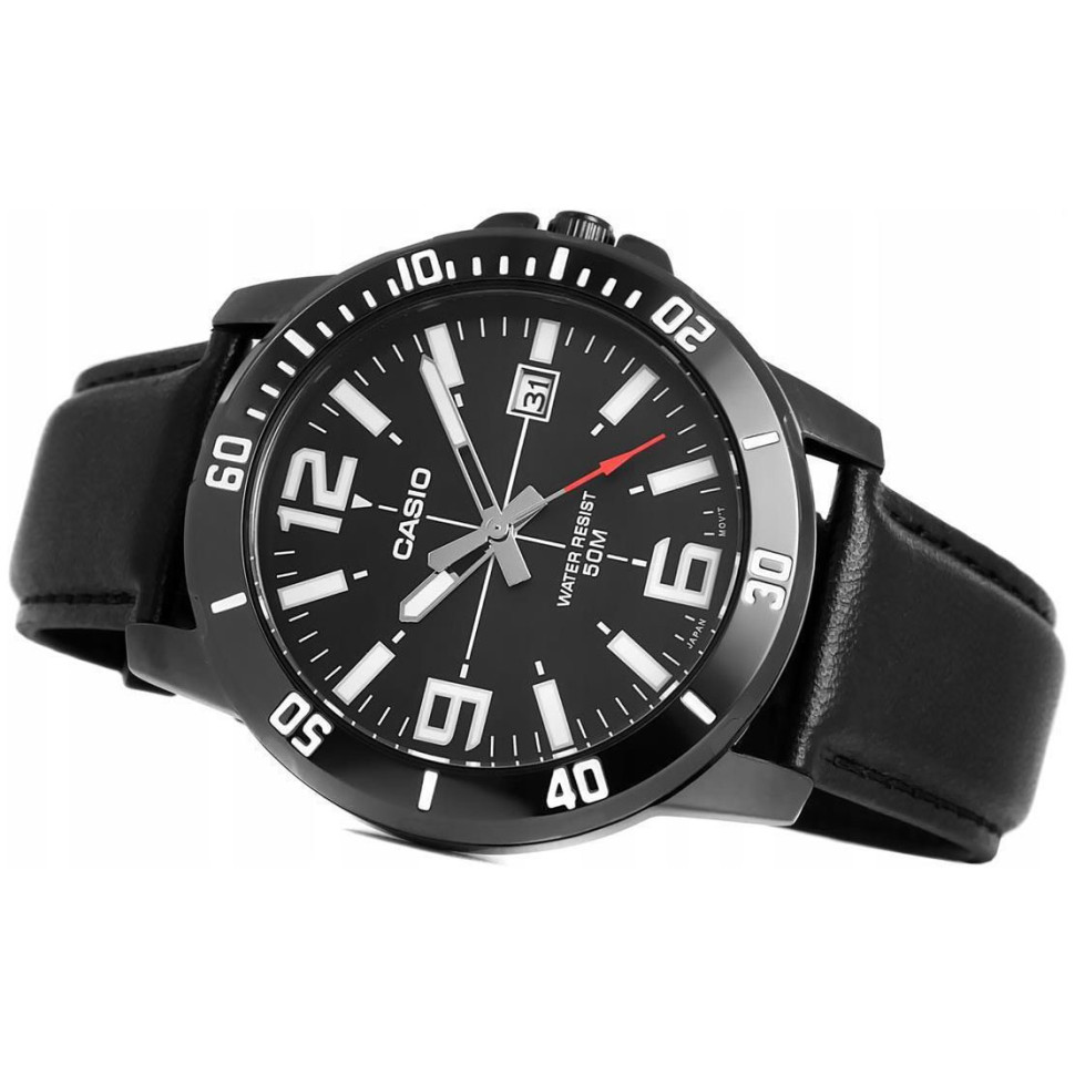 Чоловічий годинник Casio MTP-VD01BL-1B