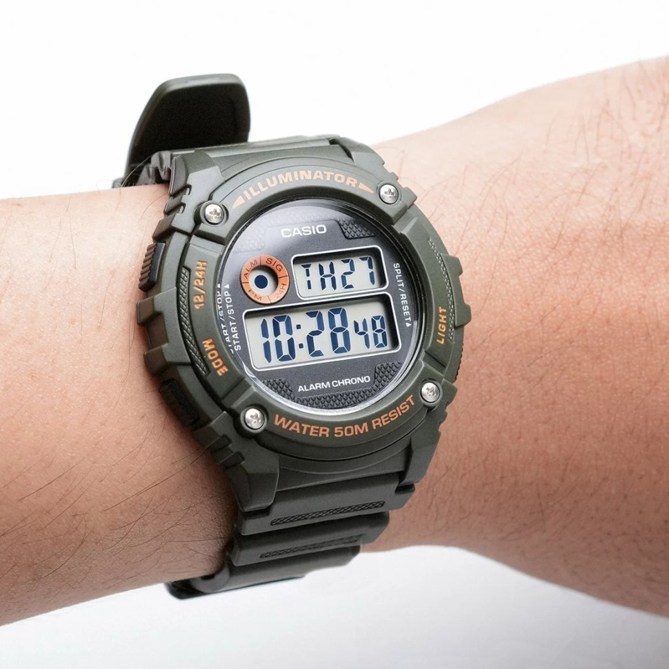 Чоловічий годинник Casio W-216H-3B