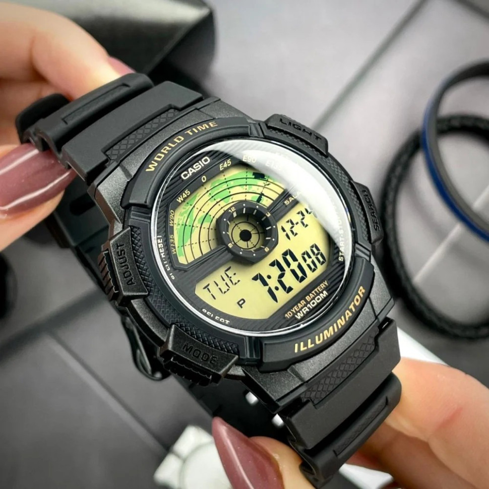 Чоловічий годинник Casio AE-1100W-1B