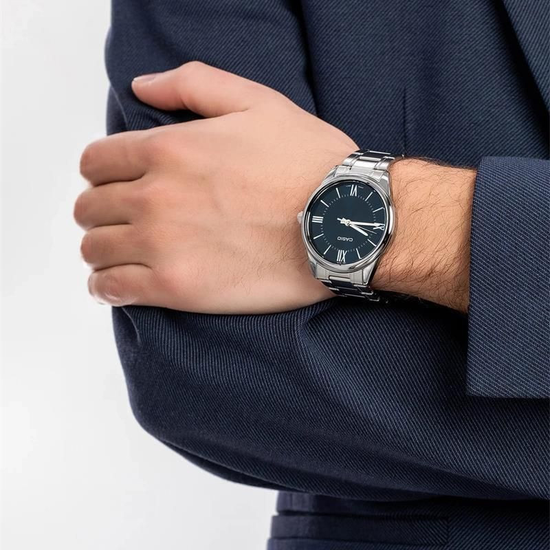 Чоловічий годинник Casio MTP-V005D-2B5