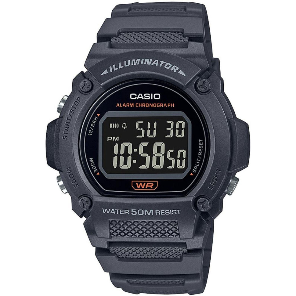 Чоловічий годинник Casio W-219H-8B