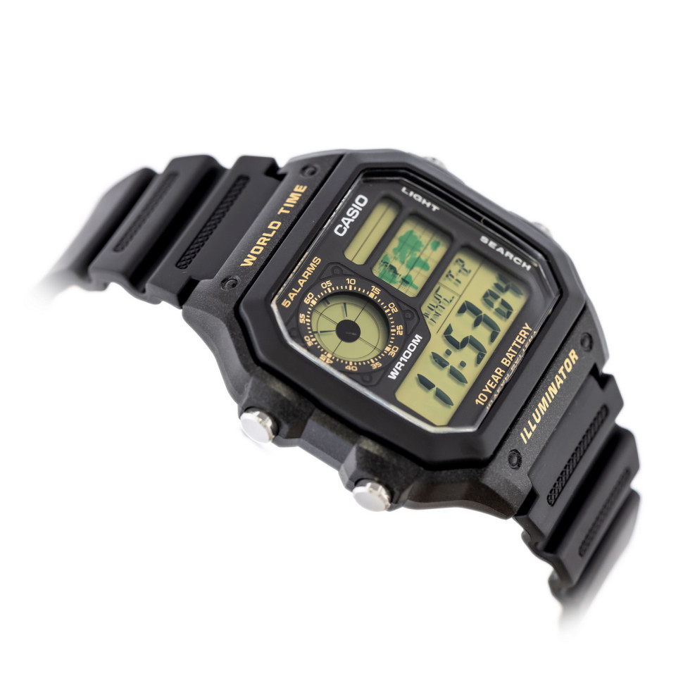 Чоловічий годинник Casio AE-1200WH-1B