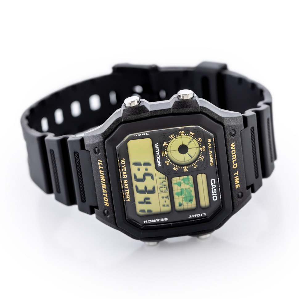 Чоловічий годинник Casio AE-1200WH-1B