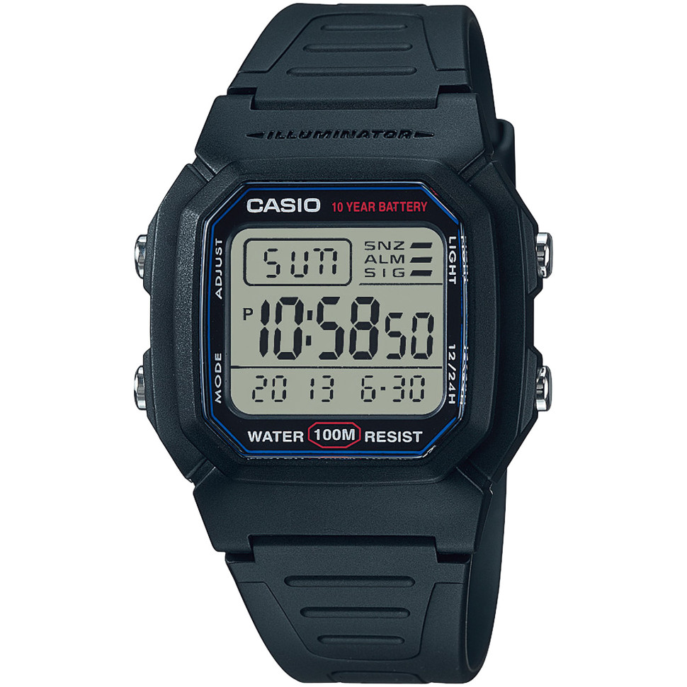 Чоловічий годинник Casio W-800H-1A