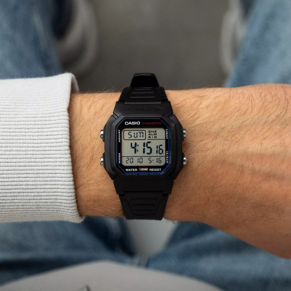 Чоловічий годинник Casio W-800H-1A