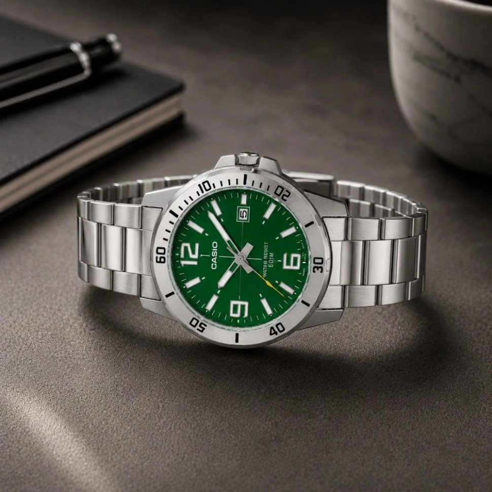 Чоловічий годинник Casio MTP-VD01D-3B